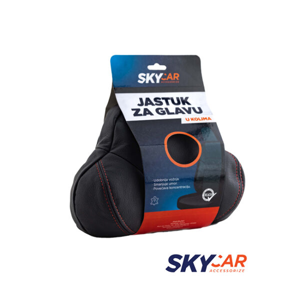 JASTUK OD PRIRODNE KOŽE CRNE BOJE SKYCAR