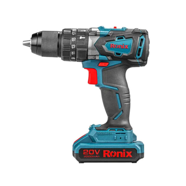 AKUMULATORSKA UDARNA BUŠILICA BRUSHLESS 2SP (2X2AH) 8905K BMC 20V/55NM RONIX - Image 15
